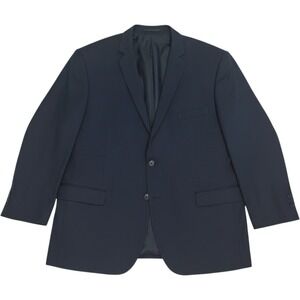 Bocaccio Uomo Men Navy Blue Two Button Blazer Dark Academia Fall Tailored 54